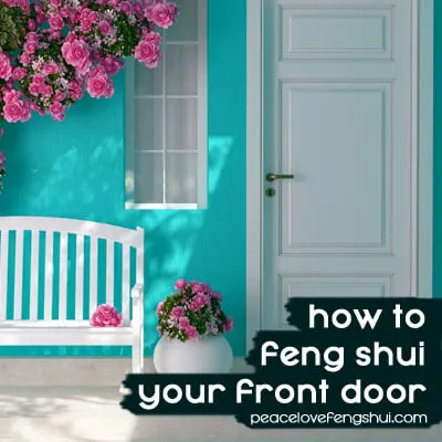 front porch with bench - how to feng shui your front door