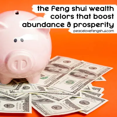 piggy bank and money - the feng shui wealth colors that boost abundance