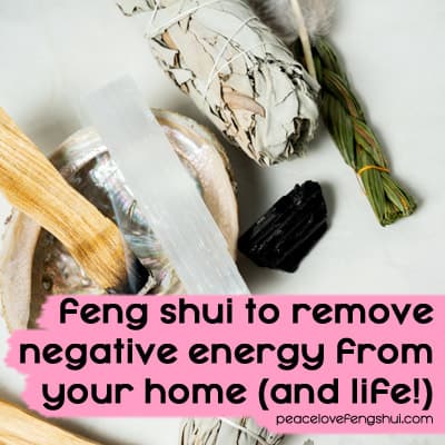 palo santo and sage stick - feng shui to remove negative energy
