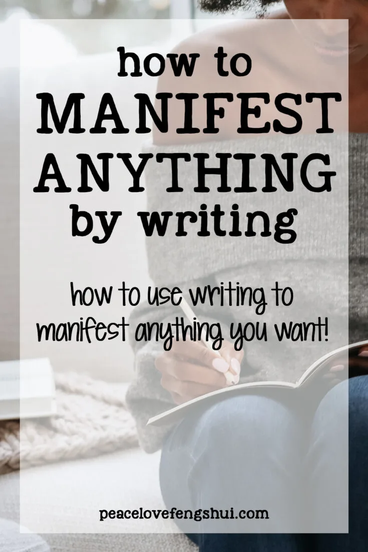 how to manifest anything by writing