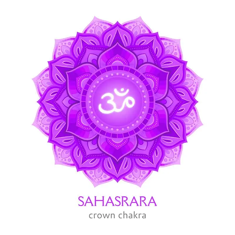 Sahasrara, crown chakra symbol.
