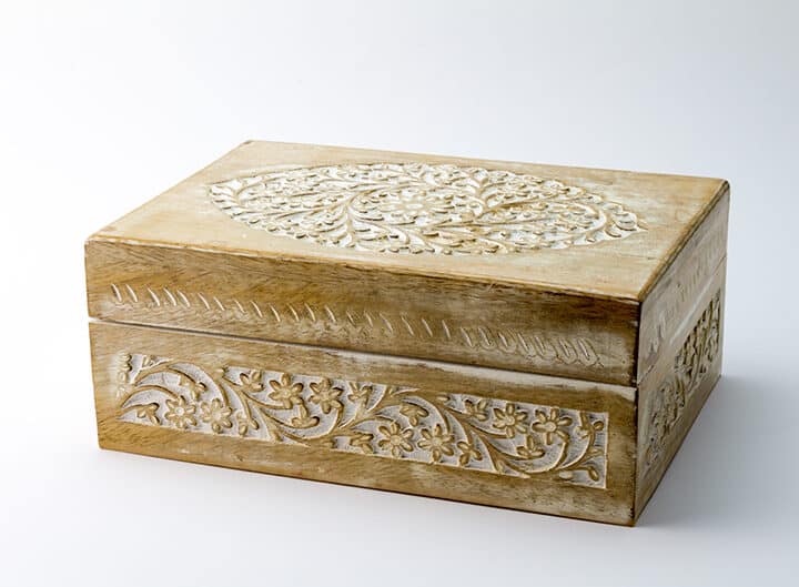decorative wood box for manifestation