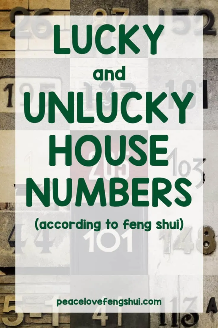 lucky and unlucky house numbers according to feng shui