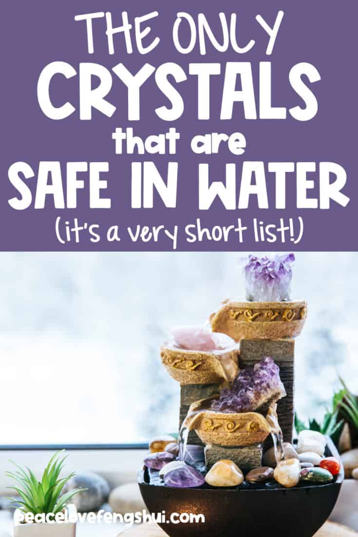 the only crystals that are safe in water (it's a very short list!)