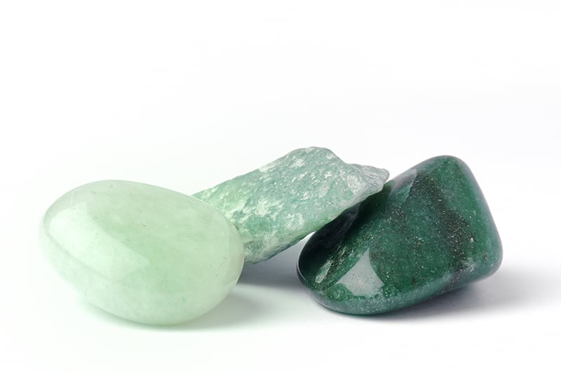 green aventurine crystals