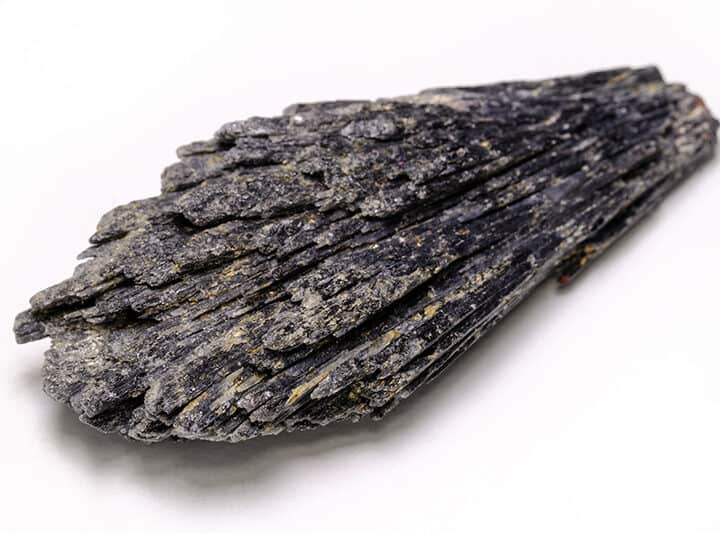 black kyanite crystal