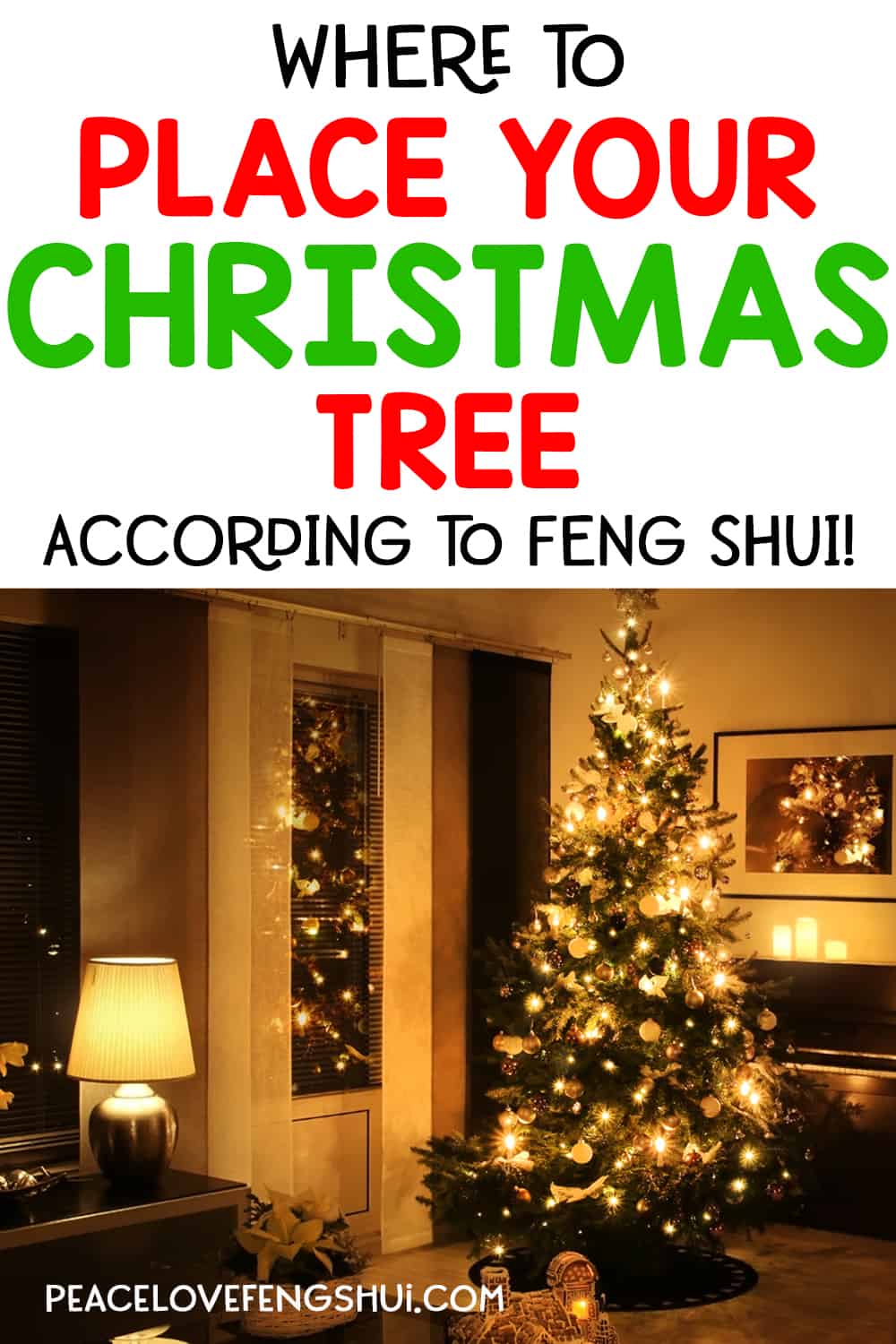 where to place your Christmas tree according to feng shui