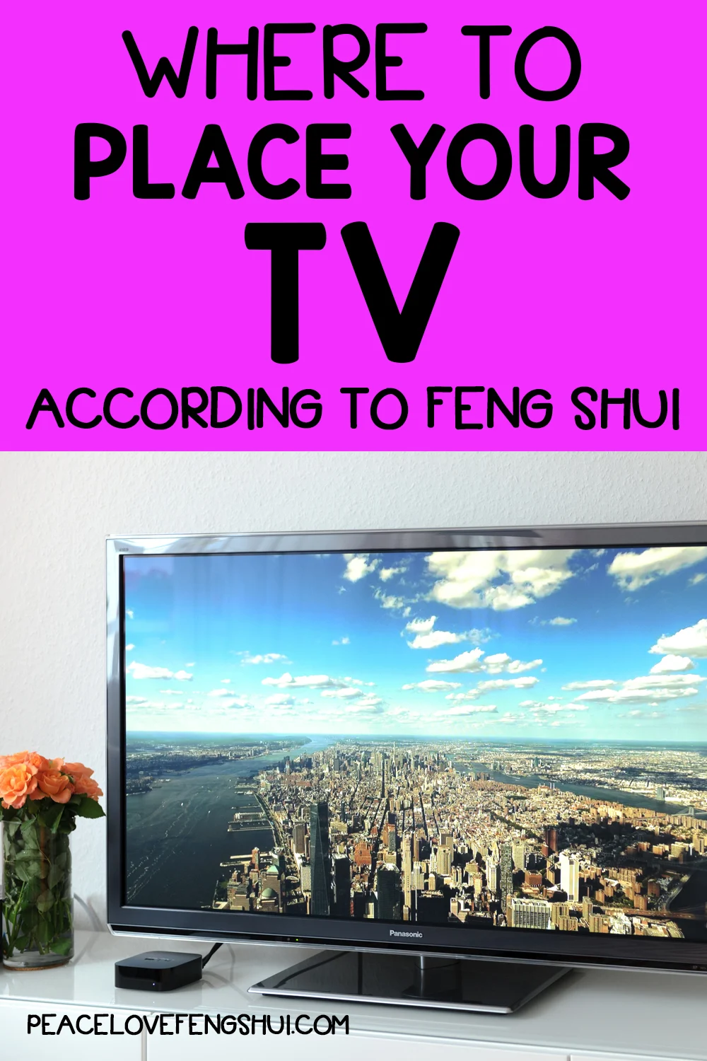 where to place your tv according to feng shui