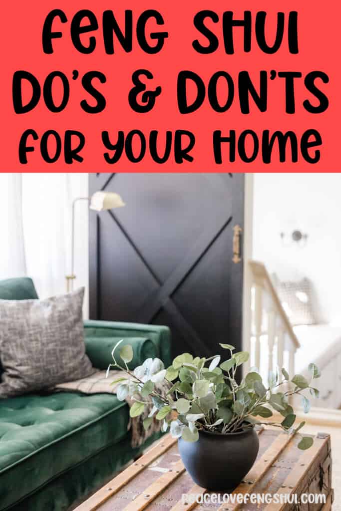feng shui do's and don'ts
