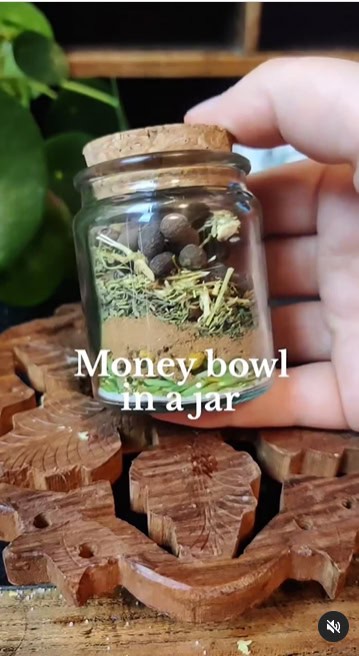 money bowl in a jar